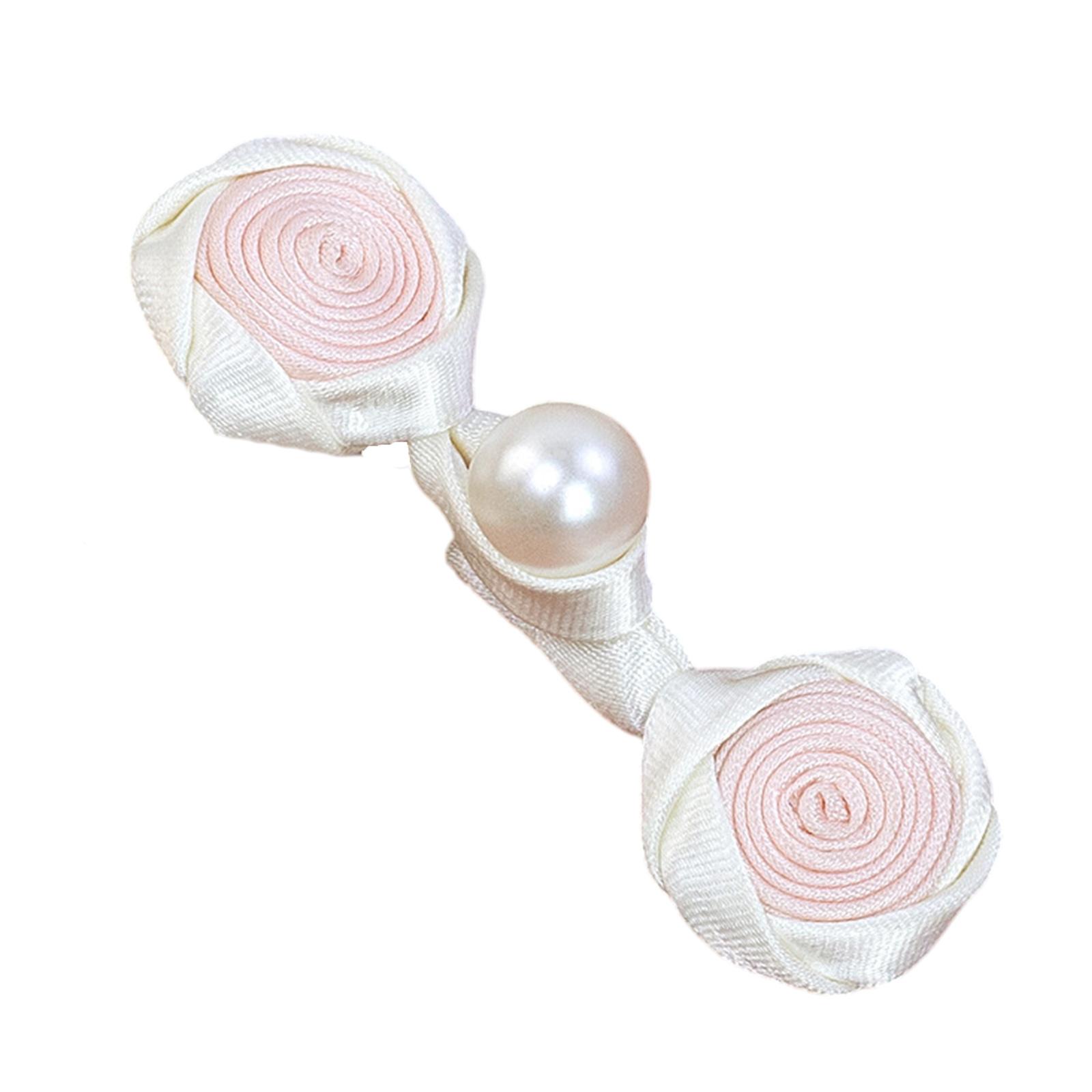 

Китайский Cheongsam Пряжка Традиционный узел Застежка Жемчуг Китайские узлы Пуговицы DIY Ручная работа Сумка Одежда Аксессуары A4