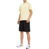 adidas T Shirts Men's Yellow Crew Neck Moderate Straight Fit HK2854