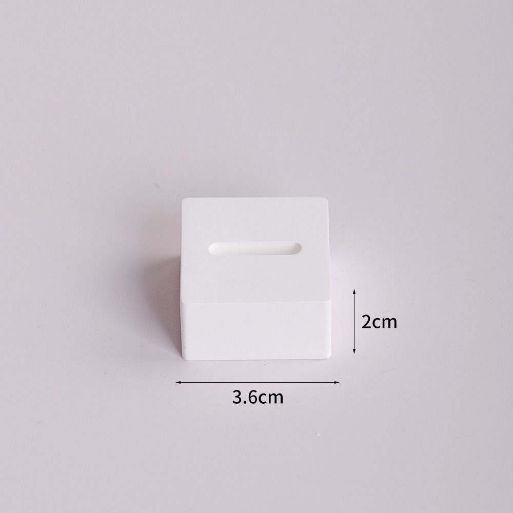 White Gypsum Jewelry Ring Display Rack Convenient Lightweight Creative Display Box Storage Holder Photography Props
