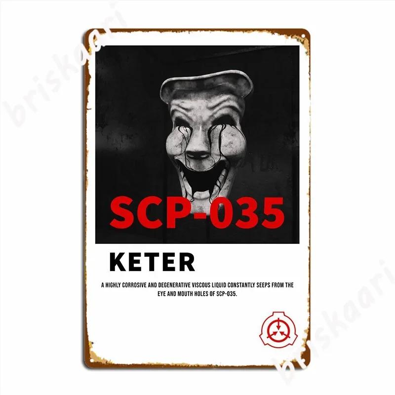 

Scp 035 Металлическая табличка Декорация Кино Кухня Таблички Клуб Бар Жестяная табличка Постеры 20x30cm