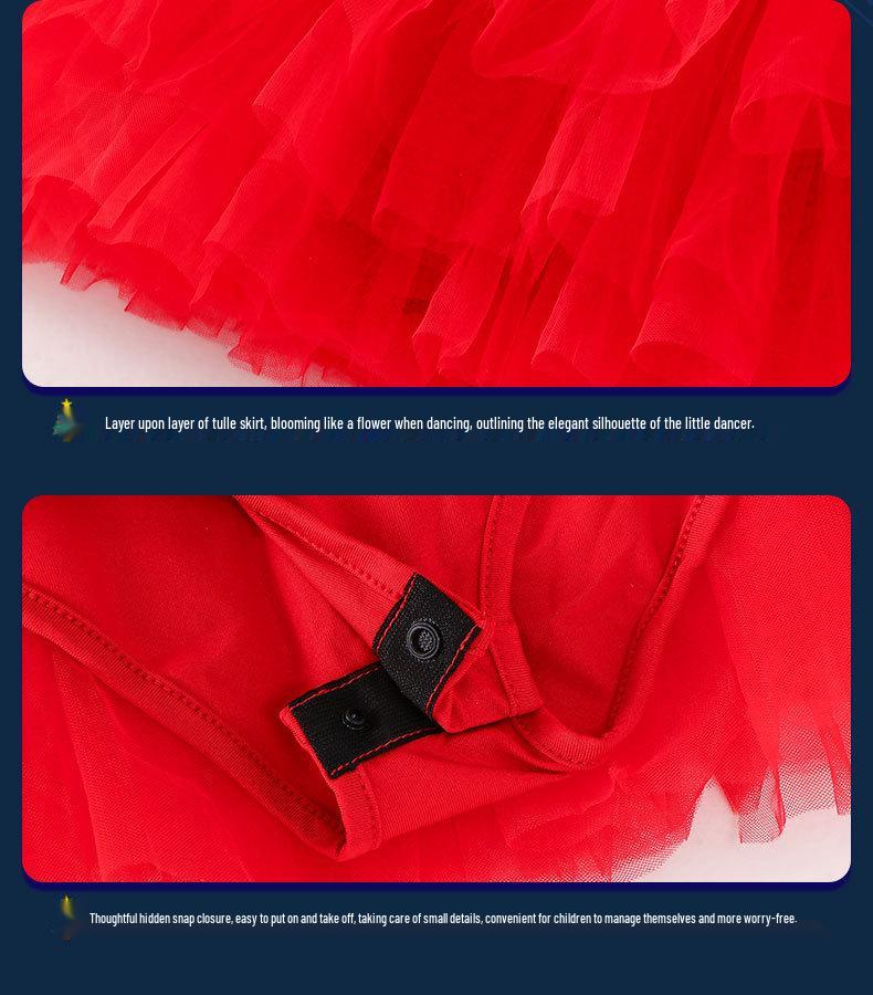 Girls' Summer Ballet Dress: Dance Costume with Suspender Leotard & Grading Skirt