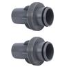 2PCS Pool Hose Adapter Fit for P6916 Good Sealing Plastic 1.5 Inch Pool Filter Pump Hose Adapter E