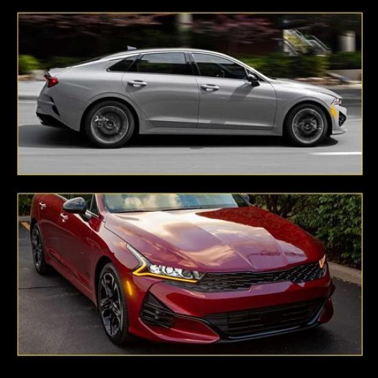 For -2024 Kia K5 Smoked Lens Front Bumper Lamp LED Side Marker Light Lamp EA