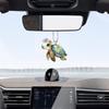 Car Pendant Turtle Ornament Creative Car Interior Accessories 2D Acrylic Charm Pendant Auto Rearview Mirror Interior Accessory
