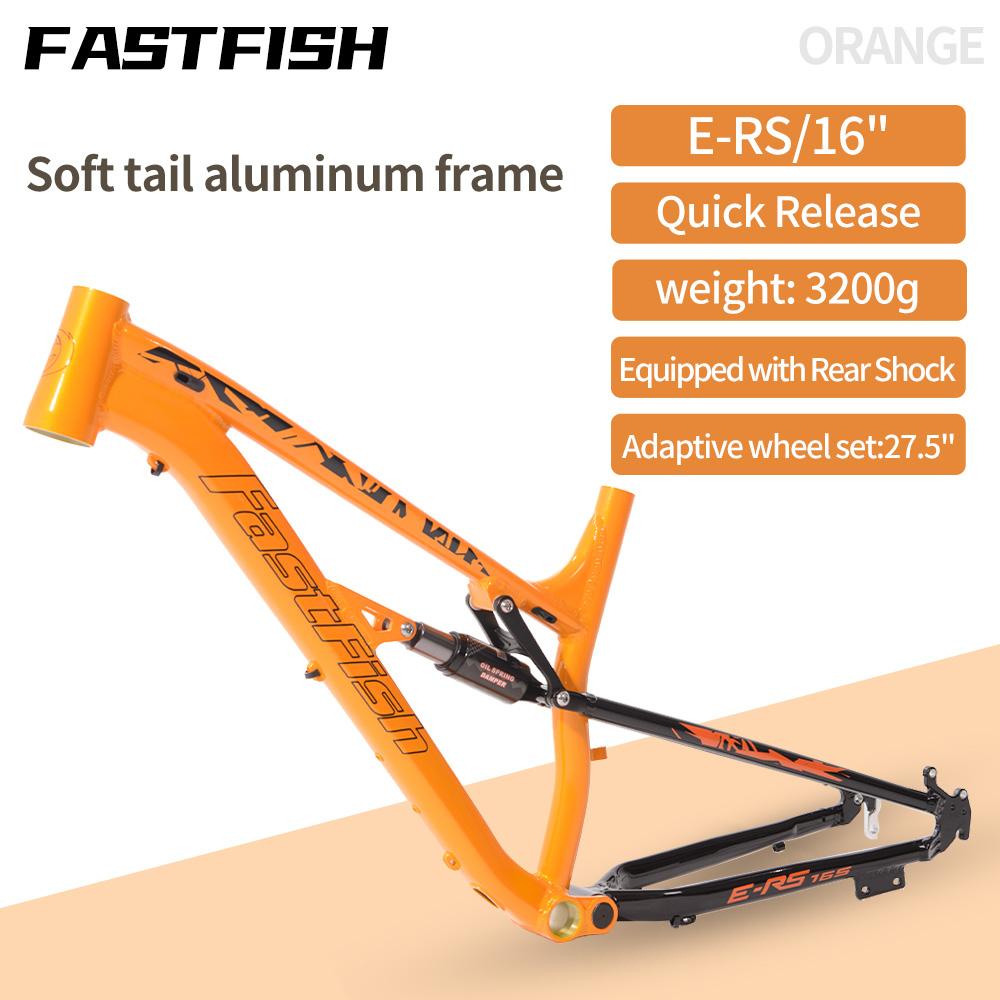 

2024 XC Full Suspension MTB Bike Frame 26 27.5 16inch 27.5er Aluminum Alloy Downhill Enduro Mountain Bike Shock Absorber оранжевый