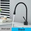 Modern Basin Faucet Brushed Gold Black Silver Faucet Deck Mounted 360 Rotation Basin Sink Tap Mixer Hot & Cold Brass Tap