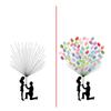 DIY Groom and Bride Pattern Fingerprint Guest Signature Guestbook Painting Wedding DecorationHK208