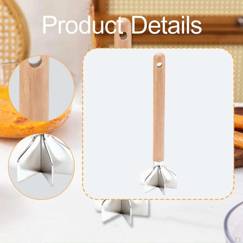 Meat Chopper Potato Masher Ergonomic Handle, Versatile, Kitchen Gadget, with 6 , Ground