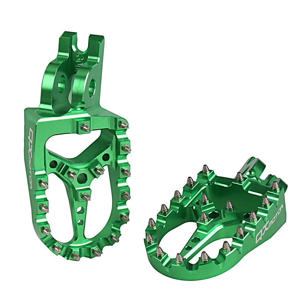 Motorcycle CNC Footrest Footpeg Foot Pegs For Kawasaki KX250F KX250 KX450F KX450 KX 250 250F 450 450F 250X 450X KLX450R KLX 450R