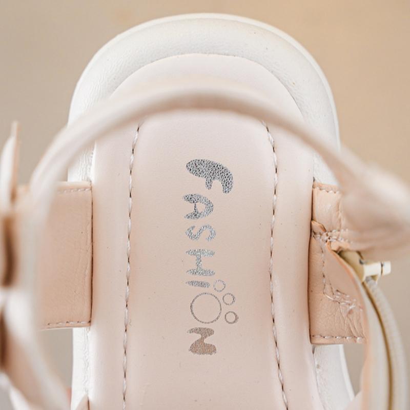 Girls' Sandals, Summer Children's Roman Shoes, Big Children's Soft Sole, Exposed Toe, Little Girls' Princess Shoes, Stylish
