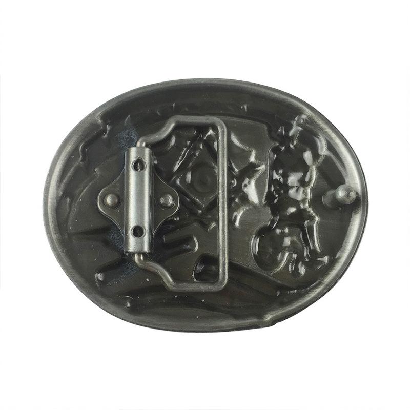 Retro Masonic Plate Buckle: American West-Inspired Fashion Belt