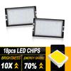 2PCS Bright White LED License Plate Light For Land Rover Discovery 3 4 Freelander 2/LR2 L359 Range Rover Sport L320 L319