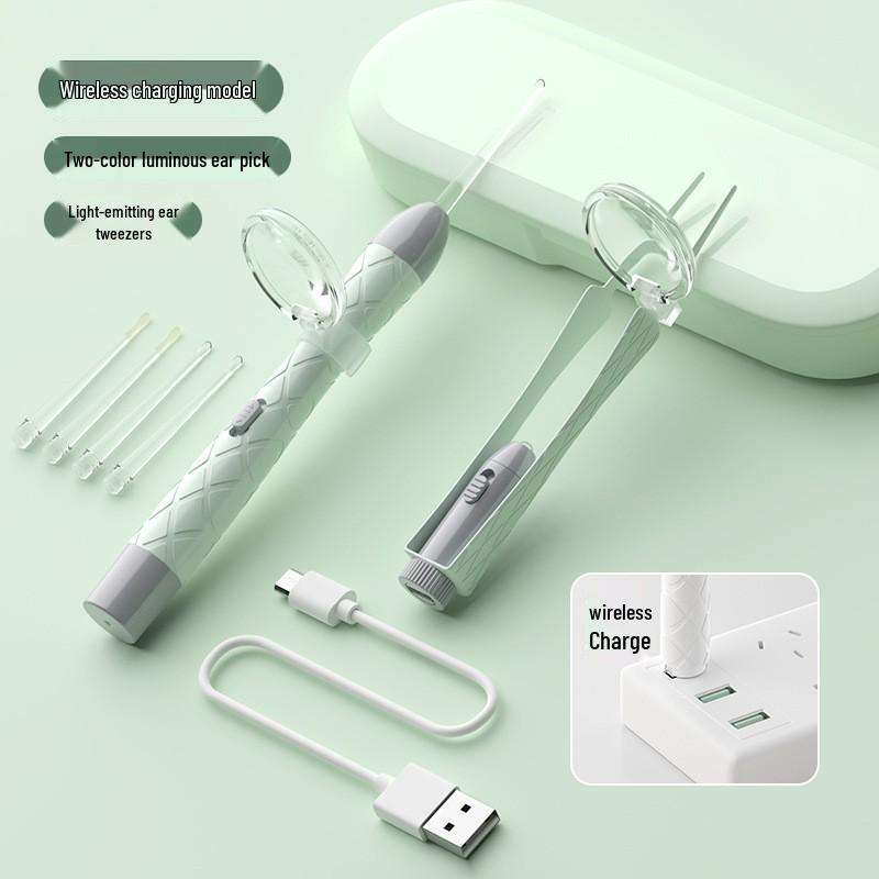 Baby Earwax Removal Tool: Soft-Headed Ear Pick with Light for Infants and Toddlers