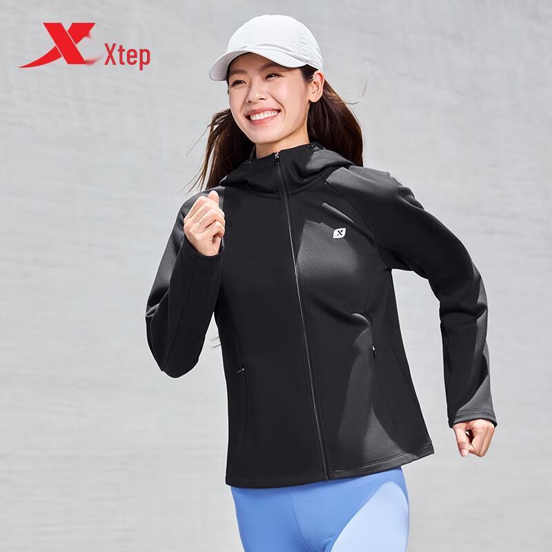 Xtep Women s Warm Knit Hooded Jacket L