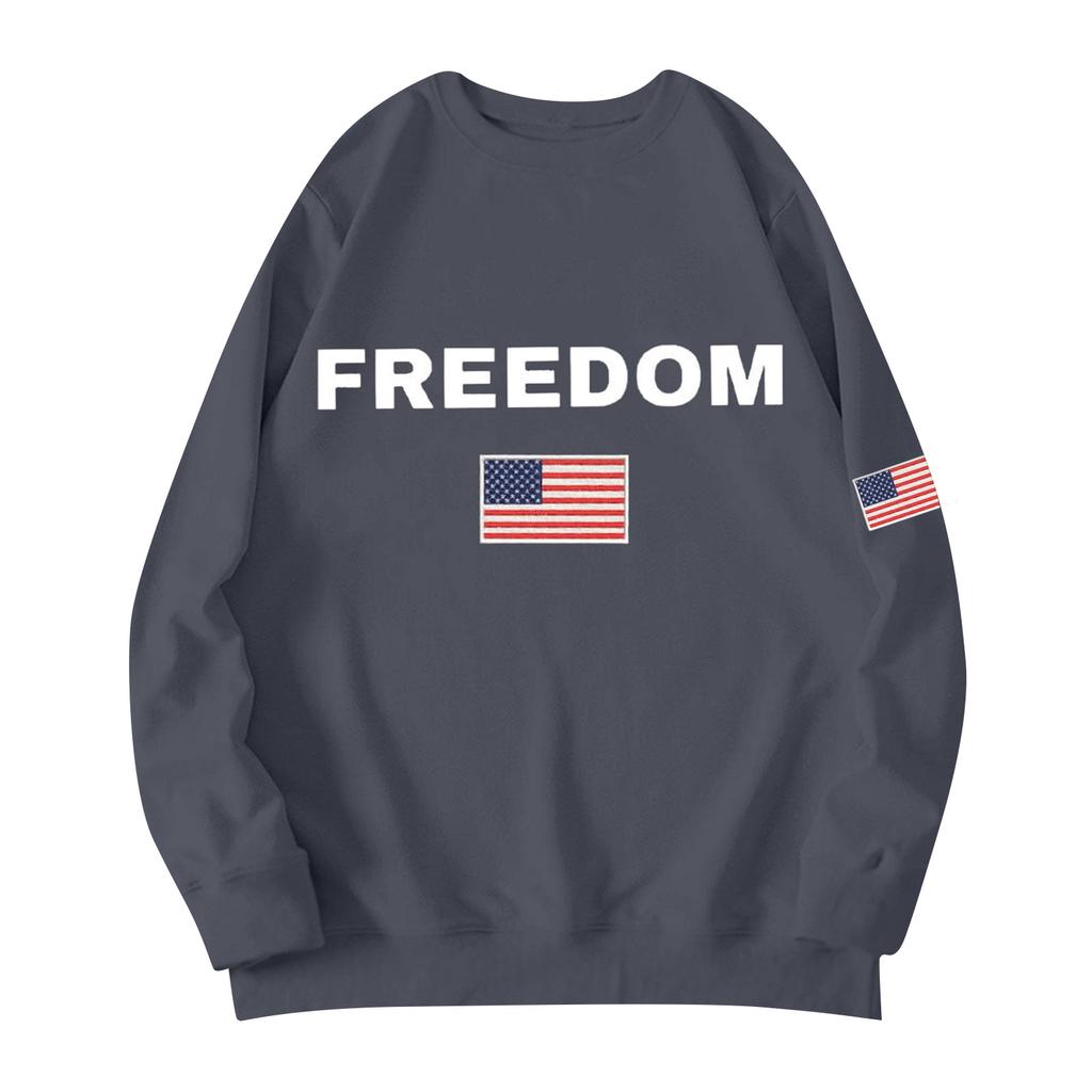 Unisex Printed Round Neck Long Sleeved Loose Fitting Long Sleeved Casual Long Sleeved Top Hoodie