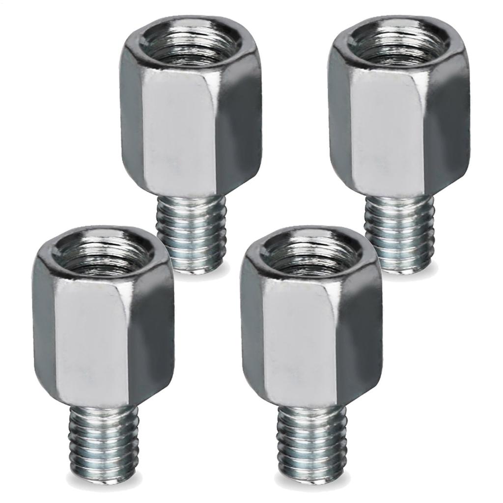 Motorcycle Mirror Adapter, 4 Pieces Screw Conversion Adapter Extension Adapter