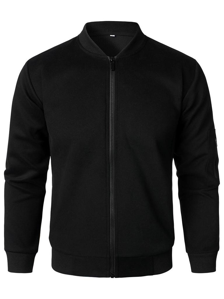 Trendy Men's Knit Zip-Up Jacket