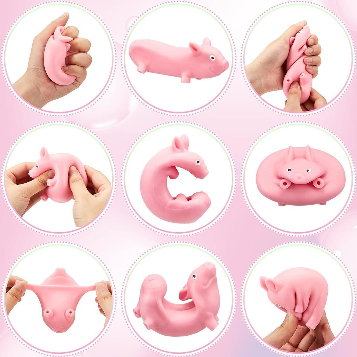 Squishy Pig Stress Squishy Piggie Squeeze Toy Anti-Anxy Забавная игрушка-свинья Игрушка — фото 5