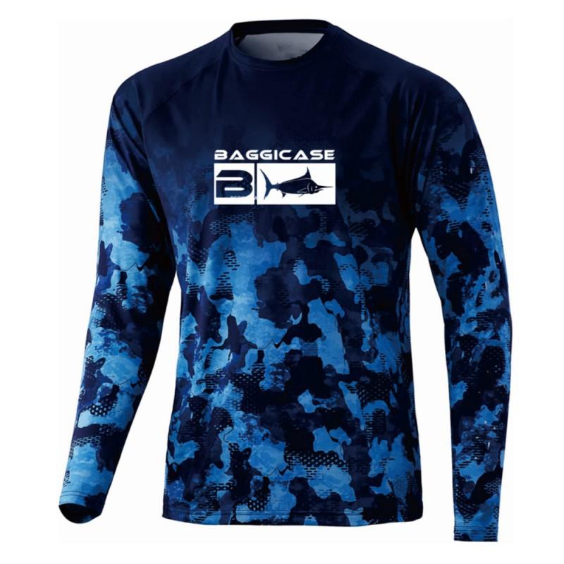 

Fishing Clothes Luya Long-sleeved Round-neck T-shirt Men s Sunscreen Quick-drying Breathable M
