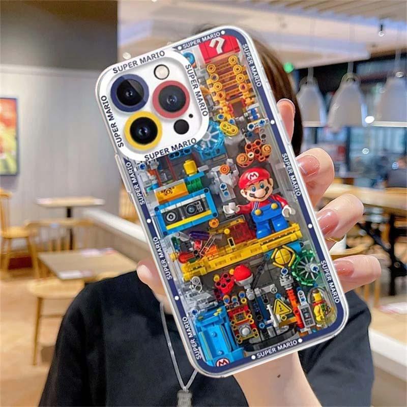 Husă Joc Super Mario Bros Pentru Iphone 15 Pro Max 16 11 14 13 12 X XS XR 7 8 Plus Husă Silicon Funda Transparentă