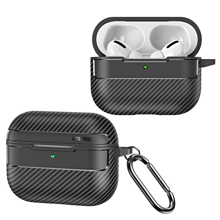 For AirPods Pro 3 XDcase Carbon Fiber Texture Earbud Case with Hook
