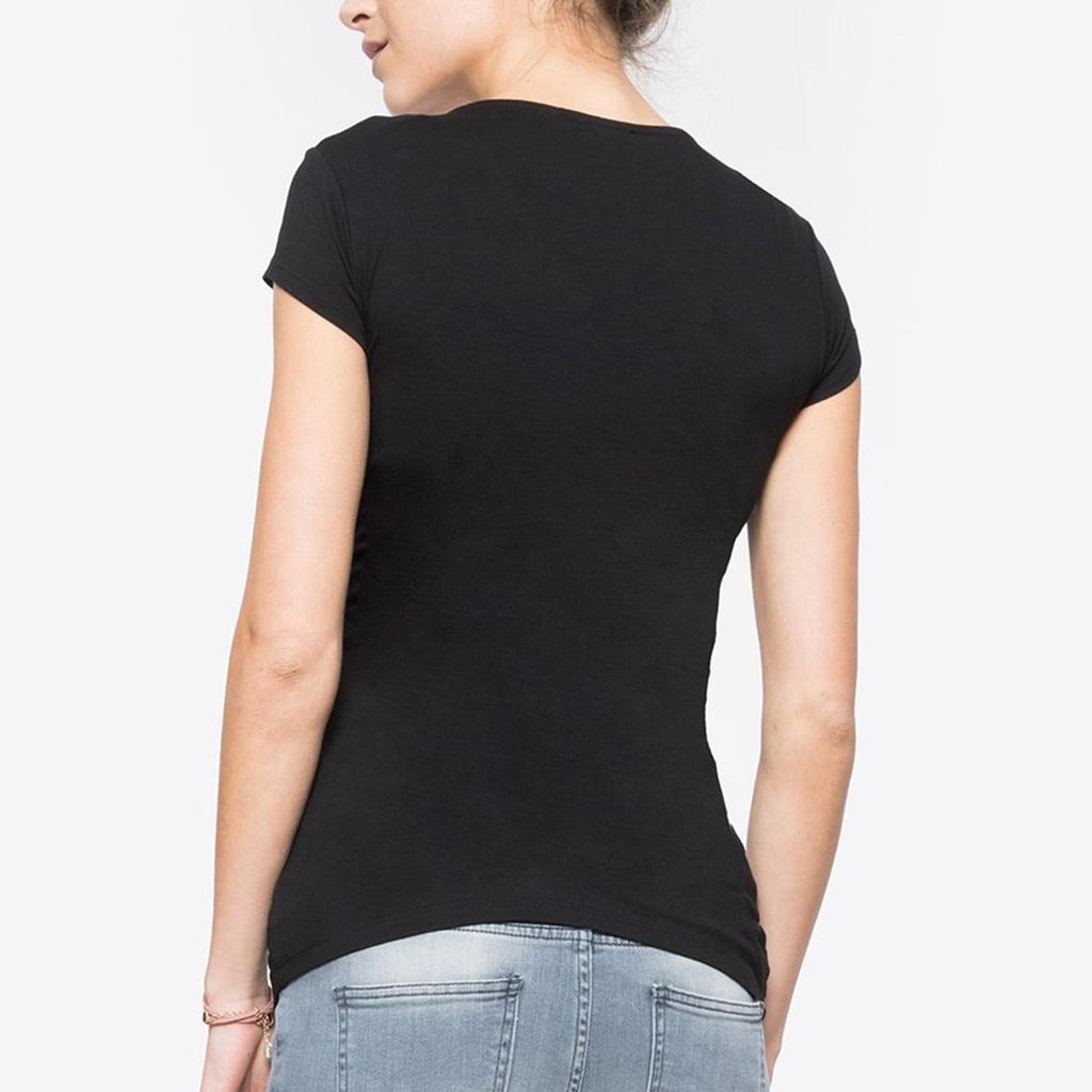 European & American V-Neck Maternity Dress - Sexy Short-Sleeve Nursing Top