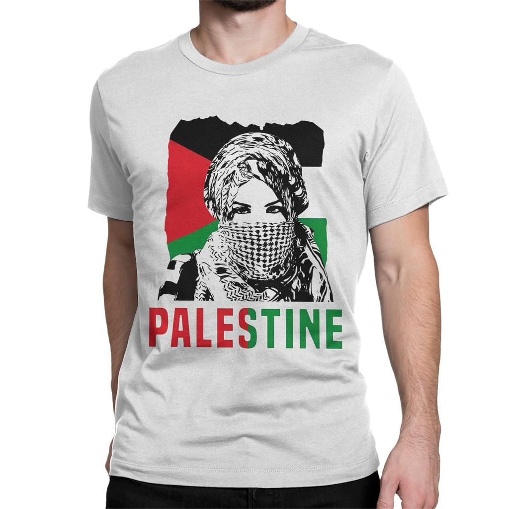 Men Women Shemagh Palestine T Shirts Arabic Hatta Kufiya Keffiyeh Cotton Tops Funny Short Sleeve O Neck Tees Party T-Shirts