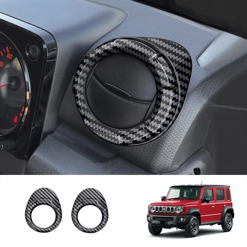 For Suzuki Jimny Nomade -2025 ABS carbonfiber door handle bowl window rise switch gear Handbrake AC vent Navigation cover