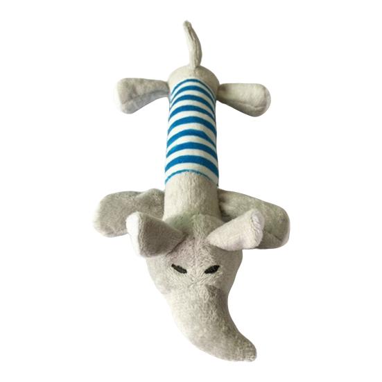 Dog Plush Toy Soft Stuffed Animal Puppy Chew Toy Squeaky Plush Duck Elephant Interactive Play Pet Tug Toy for Puppies Small Breeds Delicate Chewers