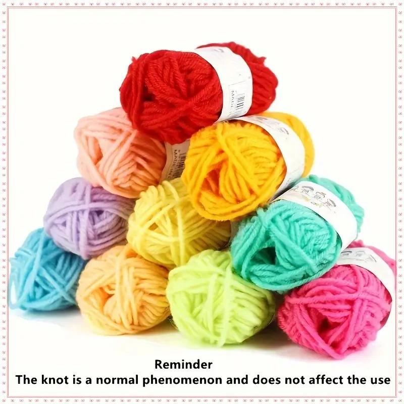 A Top Quality 24pcs Soft Hand-Knitting Yarn Fine Quality Warm DIY Cotton Wool Threads for Handmade Crochet Knitting Craft