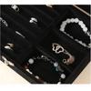 Divided Portable Necklace Organizer Lockable Travel Jewelry Case Jewelry Display Container  Earring