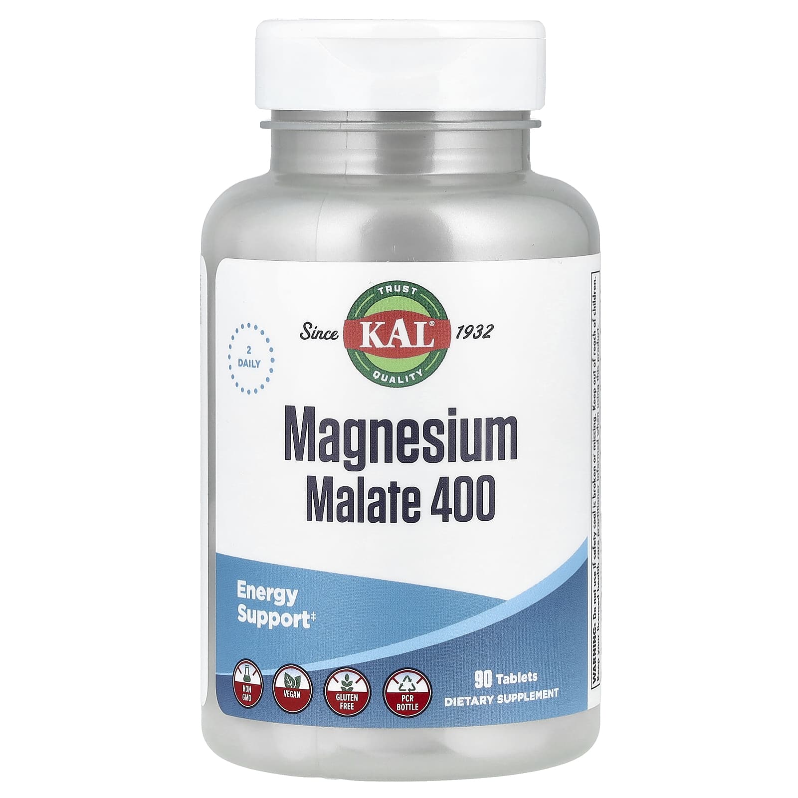 

KAL, Magnesium Malate 400, 90 Tablets