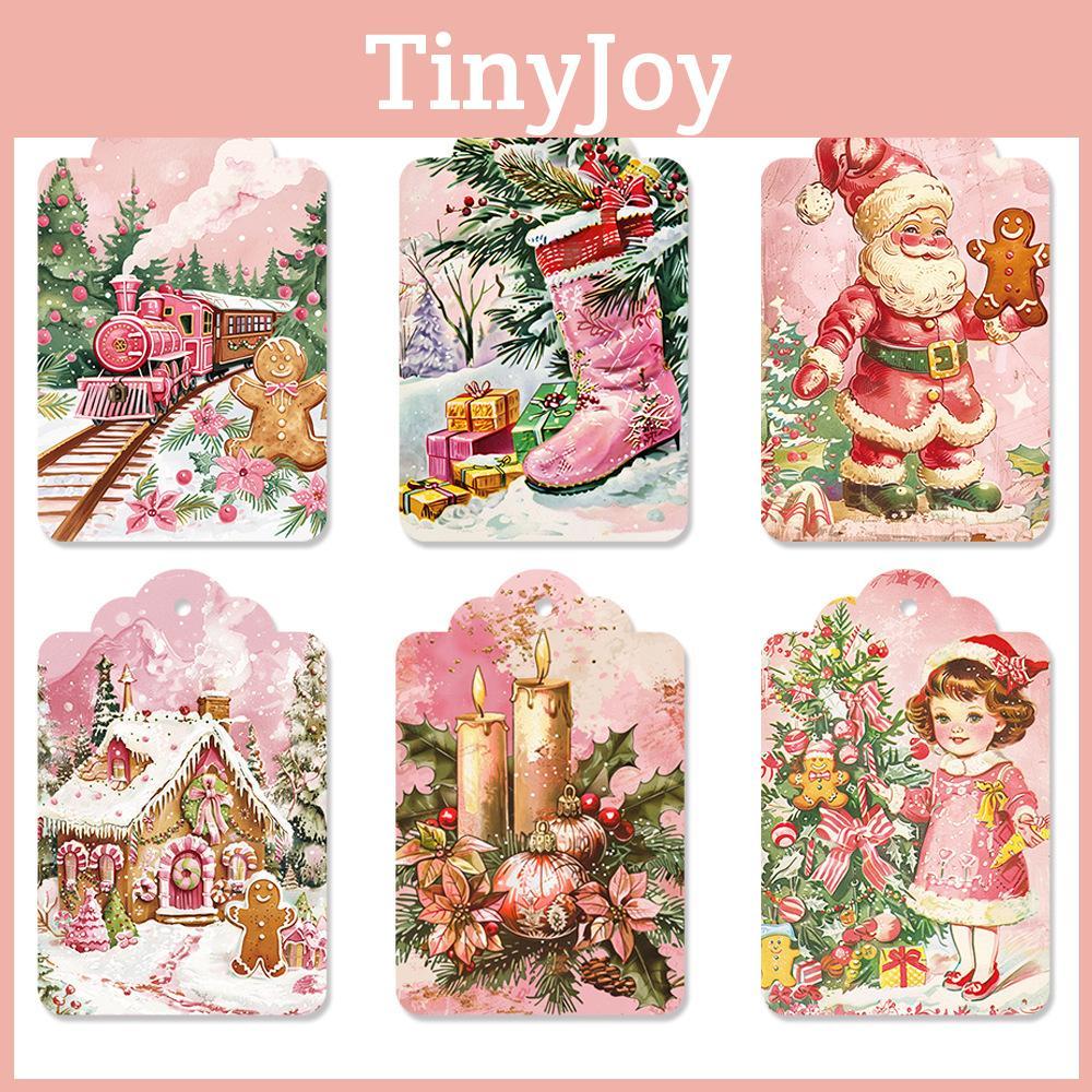 Christmas Vintage Paper Gift Tag Set With 60pcs For Holiday Party Decor