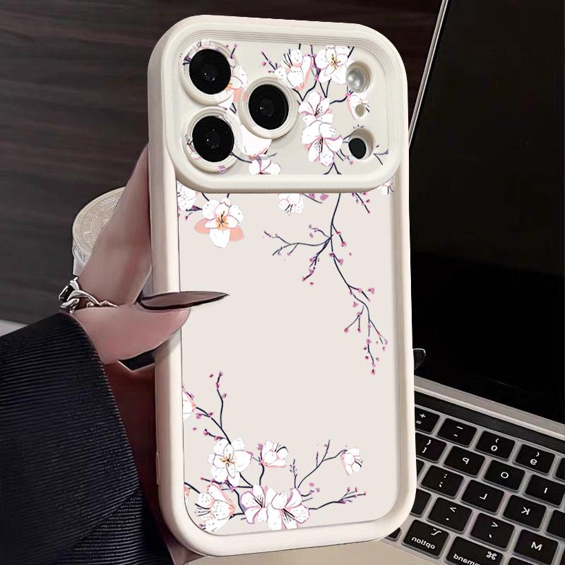 Litter Blumen Bedruckte Handyhülle Für iPhone 17 Pro Max Air 16 15 Pro Max 14 13 12 Pro Max 11 Transparent Weiche TPU Rückseite