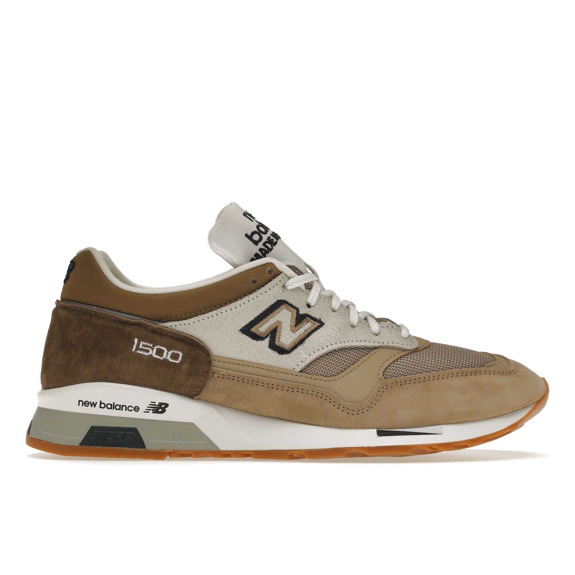 

Кроссовки унисекс New Balance 1500 Made in England Sand Коричнево-белые M1500SDS 43