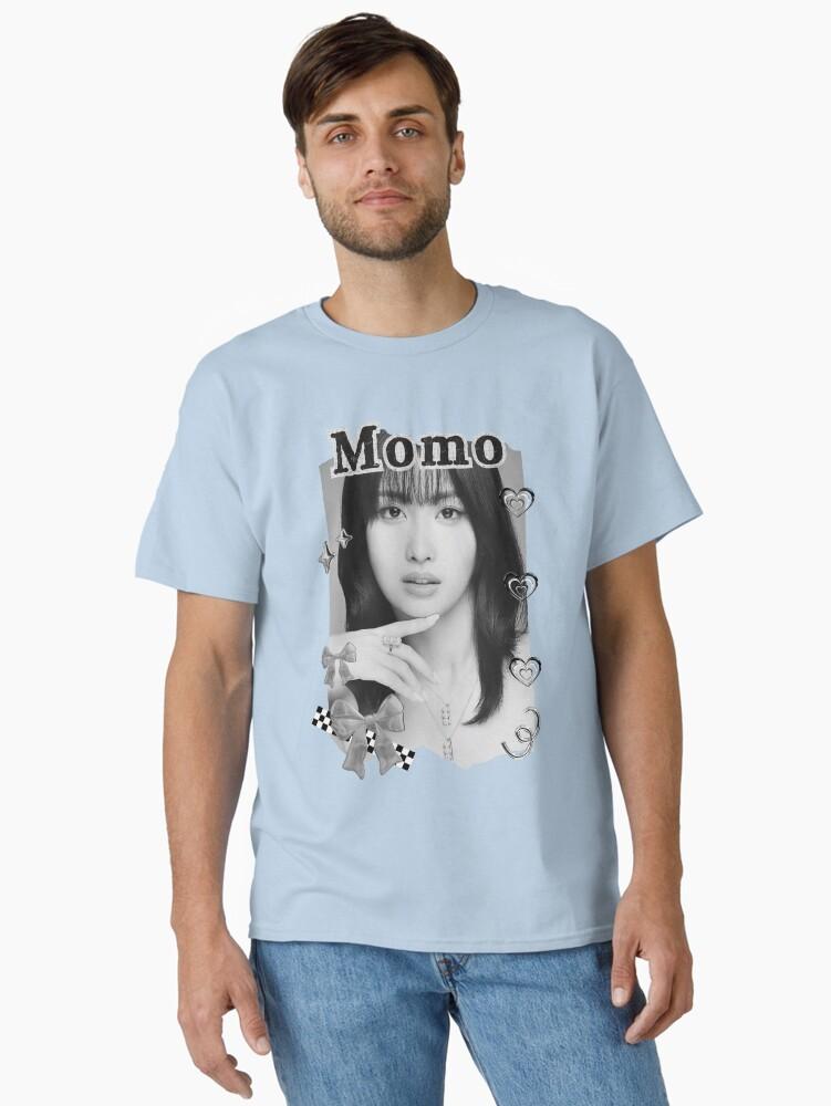 TWICE Momo Kpop Girl Group K-music South Korean Girl Group Black and White Collage Digital Art Portrait Classic T-Shirt