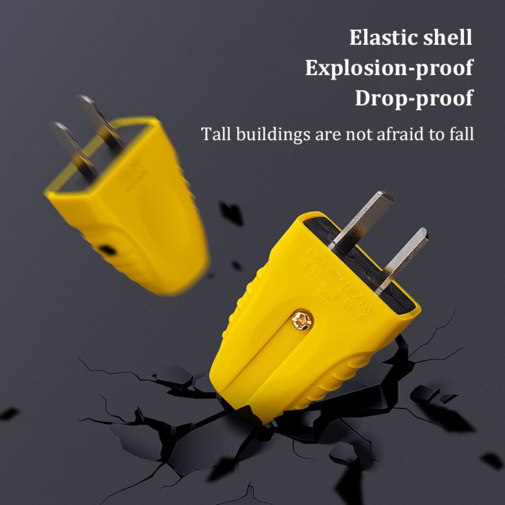 Two-Pin Power Wiring Plug 10-16A 250V Rotatable Plug CN Electrical Wiring Accessories  Industrial