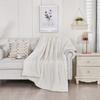 Lightweight Polyester Plush Bed Blanket With Simple Style For Relaxing Nights