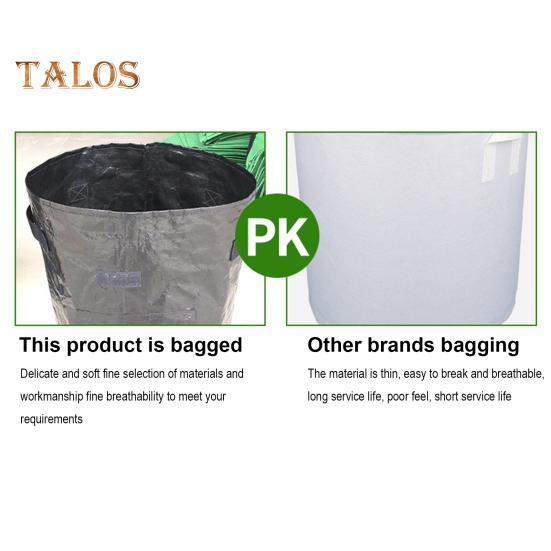 Garden Plant Grow Bag with Reinforced Handle Excellent Drainage Easy To Transport Breathable Reusable Plant Growing Bag