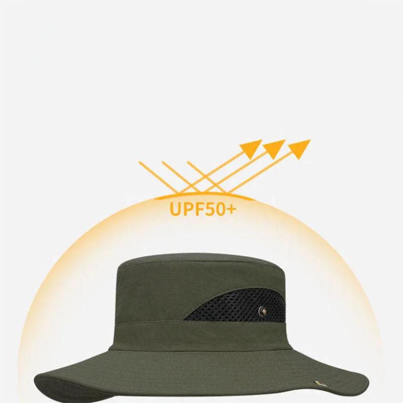 Hat Sunshade Face Fishing Hat Summer Outdoor Hiking Hat Waterproof and UV Protection