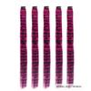 5 Stück synthetische Feder-Haarverlängerungen mit Clips, hitzebeständig, glattes Haar, farbige schwarze Haarspange für Damen, 8 g