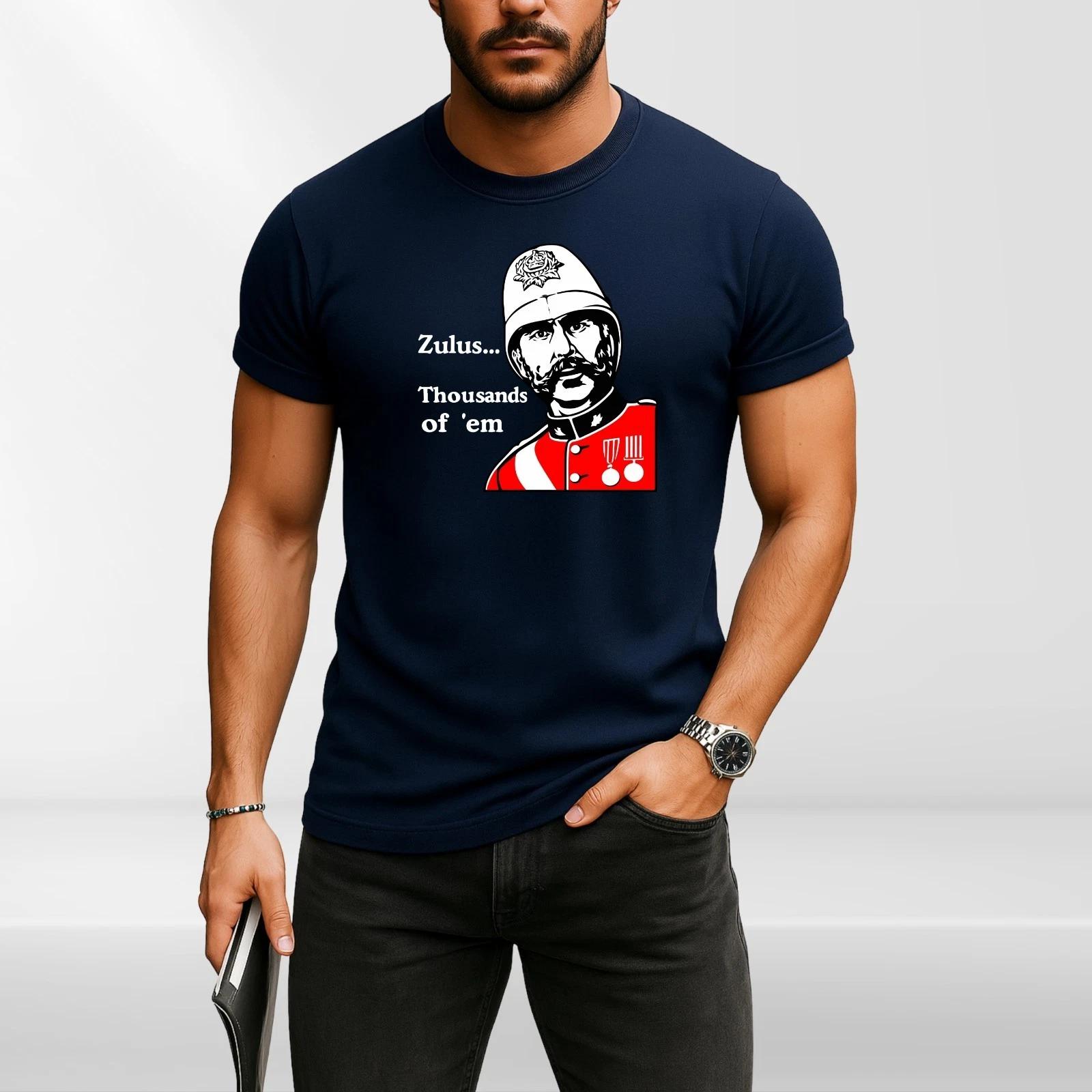 Zulu T-shirt Zulus thousnad . Rorke s Drift war movie Mr Witt Wales Sillytees XL