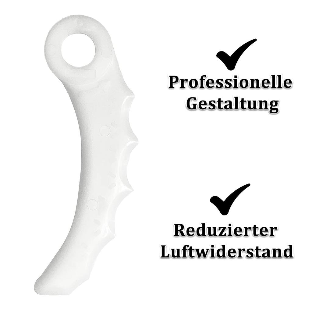 Kunststoff-Messerklingen 10er-Pack Ersatz für Freischneider und Trimmer DUR183, DUR184L, DUR189, DUR190L, DUR190U,