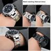 For Casio Watch GST-B100/S140/S110/S120/W130L/W300/400G/310 Modified Steel Belt Stainless Steel Belt Men's Recessed Bracelet