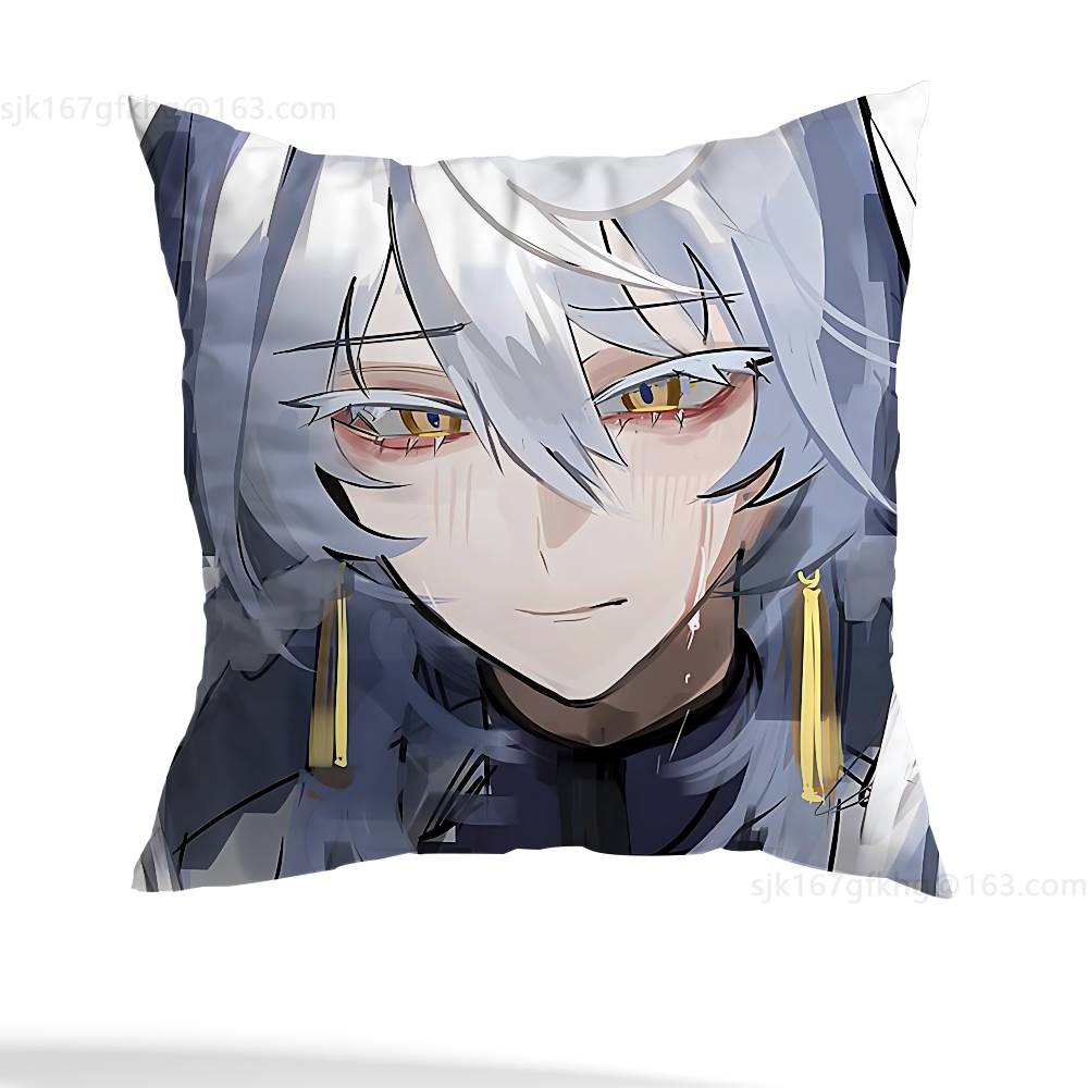Sunday Honkai Star Rail Pillow Case Anti-dustmite Pillowcase Invisible Zipper Silky Short Plush Sofa Cushion Cover