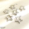 6Pcs/Set Fashion Simple Smooth Star Hoop Earrings for Women European Unisex Piercing Gothic Rock Jewelry Ear Buckles