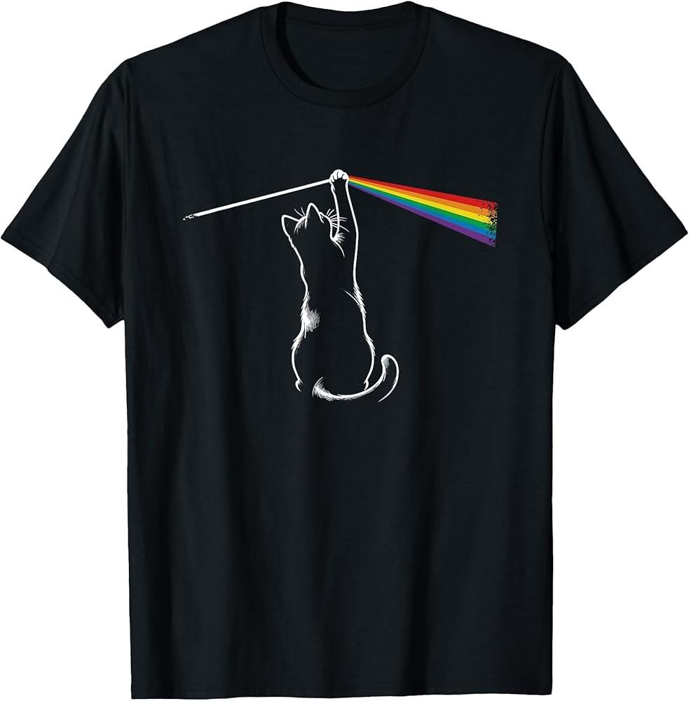 

Playing with Light Cat Gift Funny Cat TShirt Unisex T-Shirt XXXL