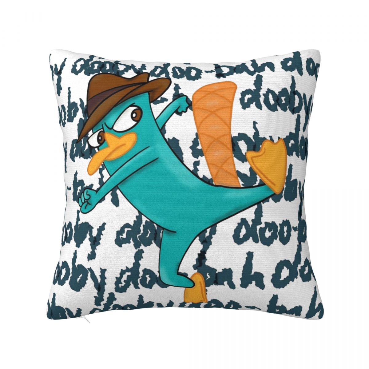 

Квадратные Наволочки с Утконосом Перри Полиэстер Диван Каваи Аниме Чехол для Подушки Крутой Декор Наволочка 45*45 30cm x 30cm