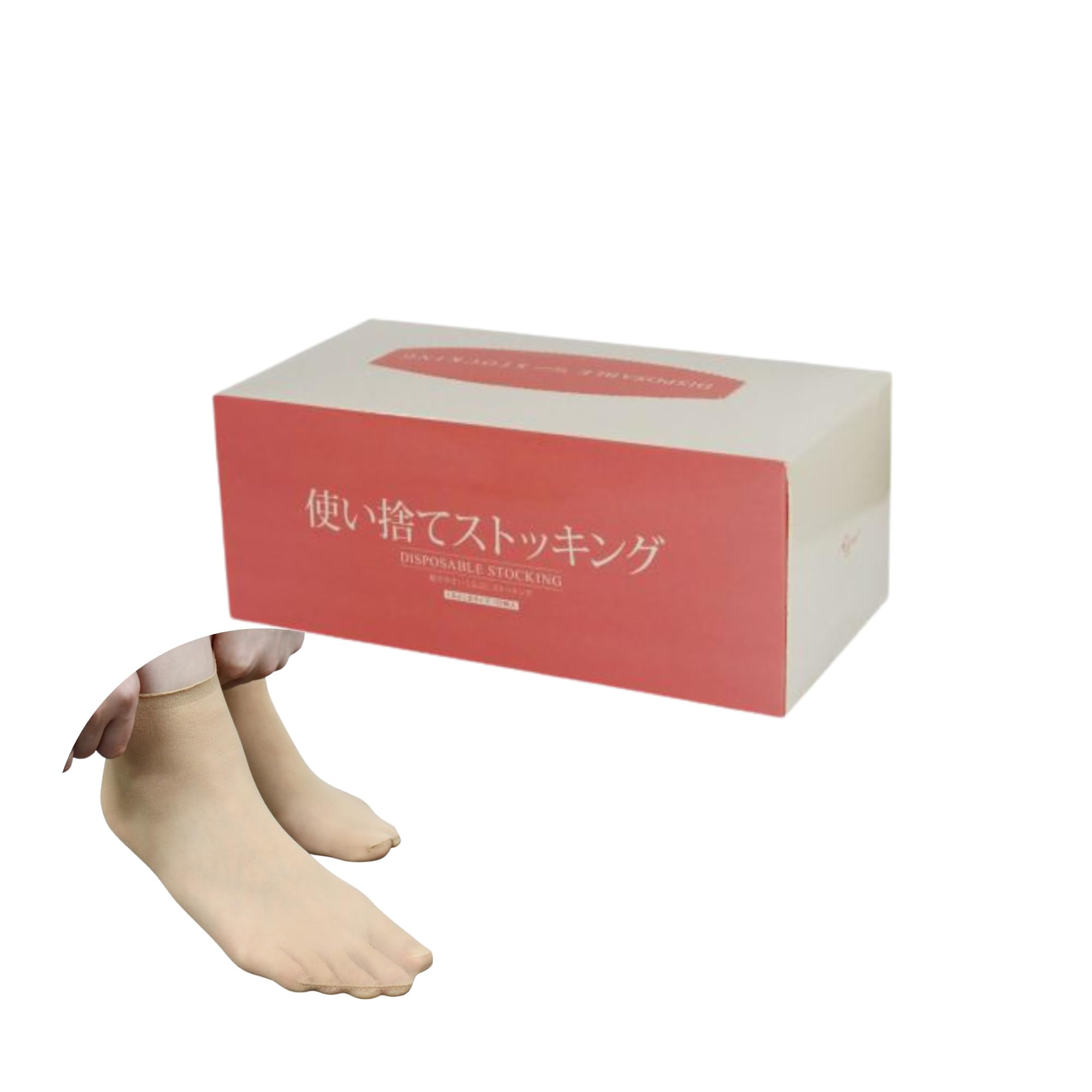 

Одноразовые до щиколотки см 100 Короткие телесного цвета удобные для примерки сандалий и коммерческие бежевые чулки [K-Bright], (для 22-26 / штук) бежевый