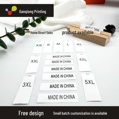 Individuelle Wäscheetiketten für Kleidung – Fertig und Original: In China hergestellt